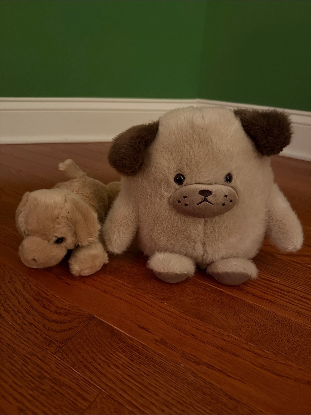 Plush Dog Companion - Cream and Brown Soft Toy